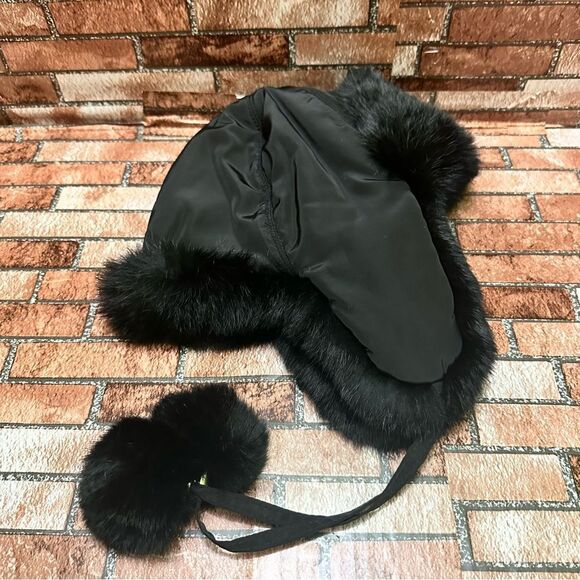 ADRIENNE LANDAU Real Fur Rabbit winter hat main image 6